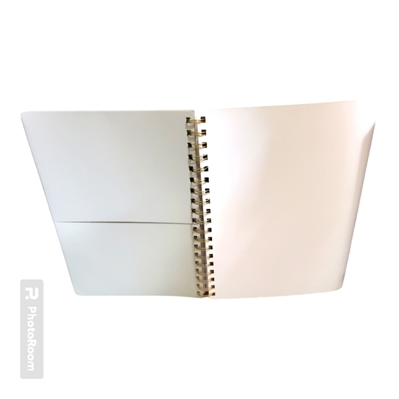 Fringe Studio Faux Leather Vegan White Tan Fern Print Notebook Journal School - Picture 4 of 9